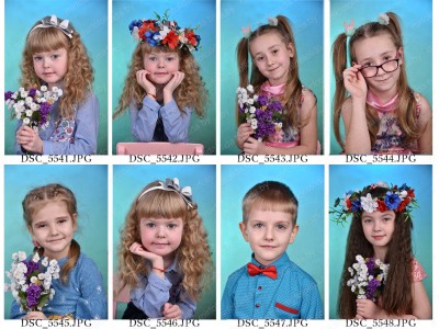 Выбор фото для выпускных альбомов и фотокниг.